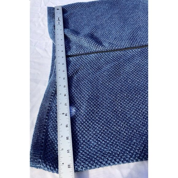 Vtg Danish Blue Willi’s Zip Natural Cotton Knit Sweater Denim Jacket Women’s XL - Picture 13 of 16